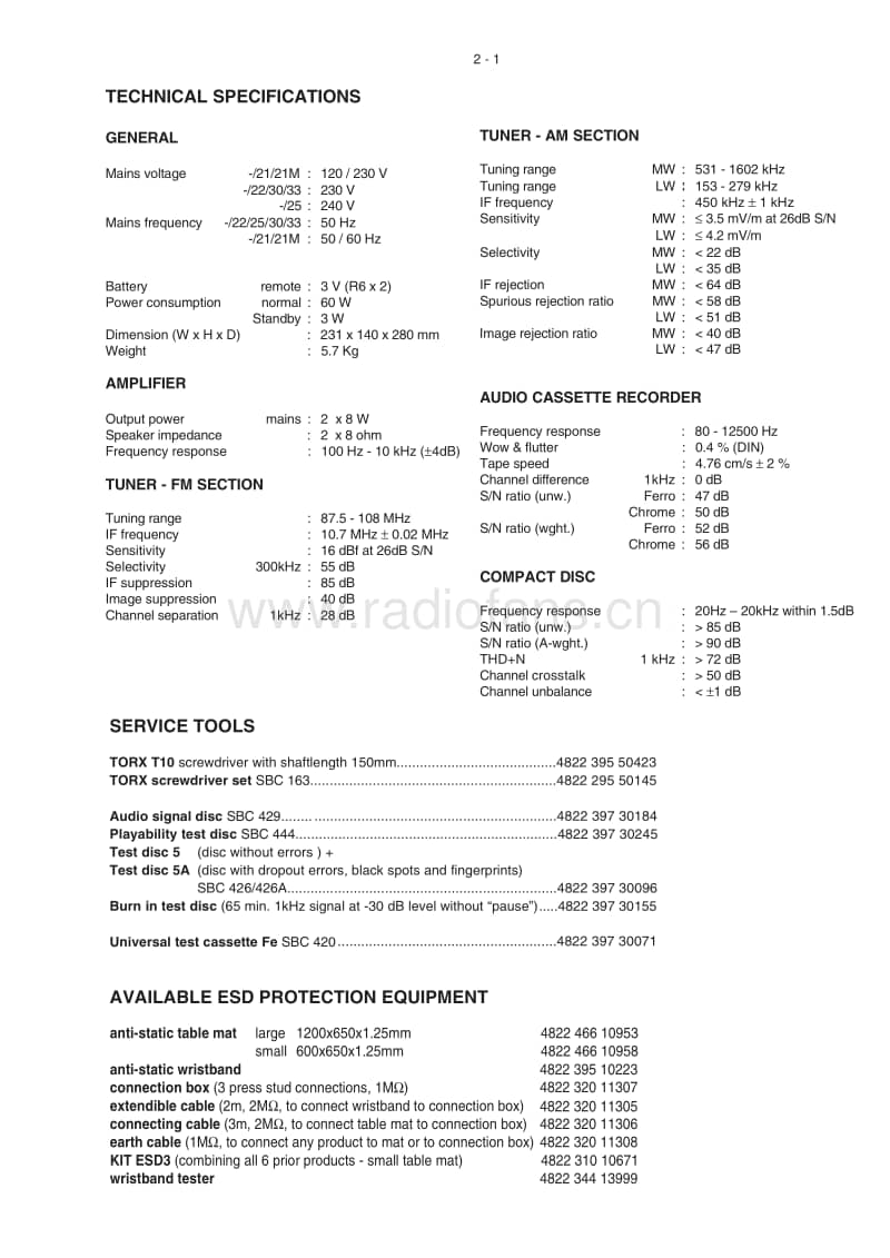 Philips-MC-160-Service-Manual电路原理图.pdf_第3页