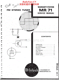 McIntosh-MR-71-Service-Manual电路原理图.pdf