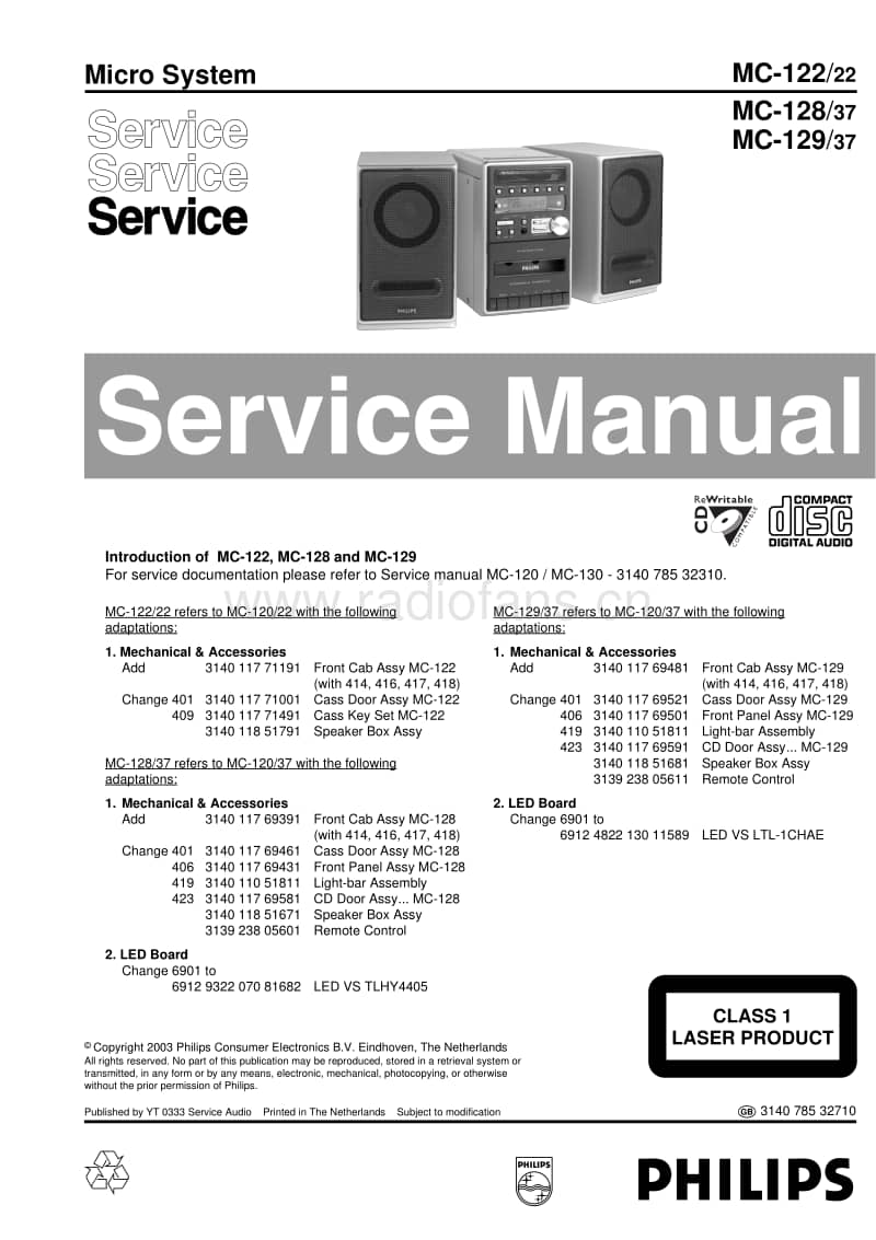 Philips-MC-128-Service-Manual电路原理图.pdf_第1页