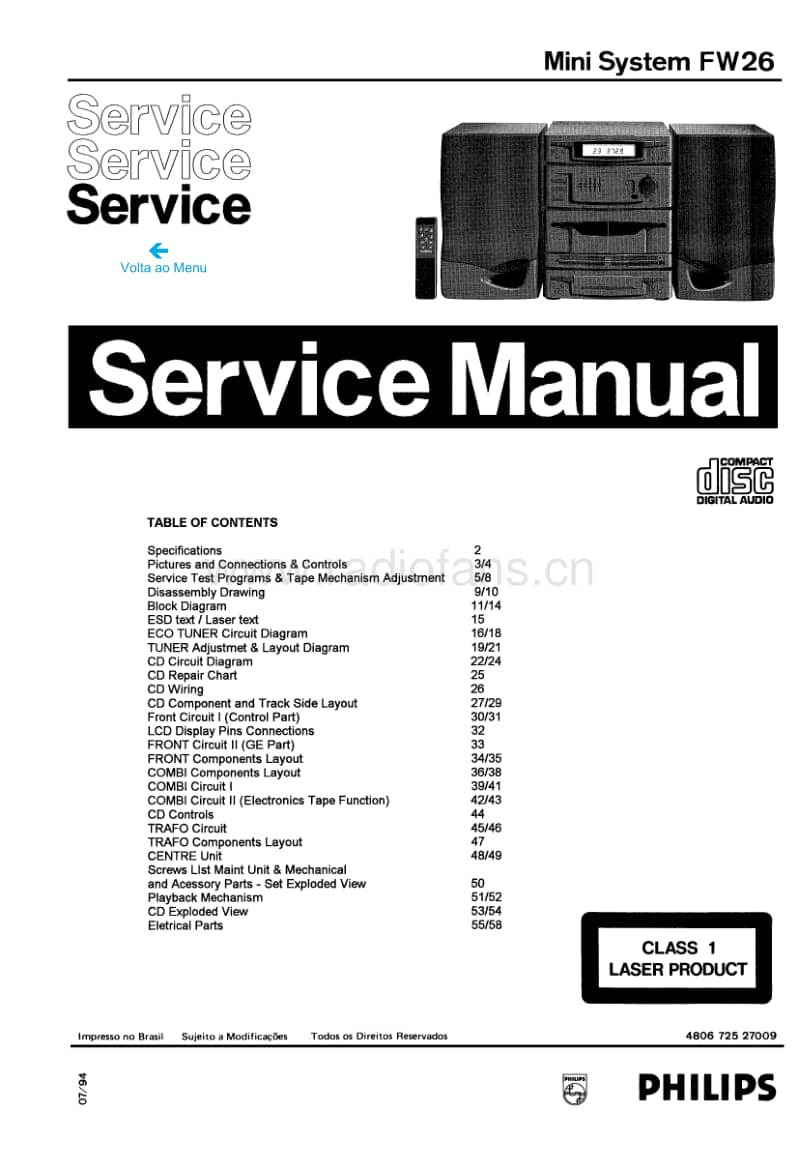 Philips-FW-26-Service-Manual电路原理图.pdf_第1页