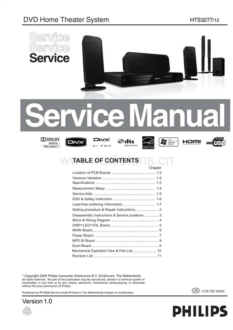 Philips-HTS-3277-Service-Manual电路原理图.pdf_第1页