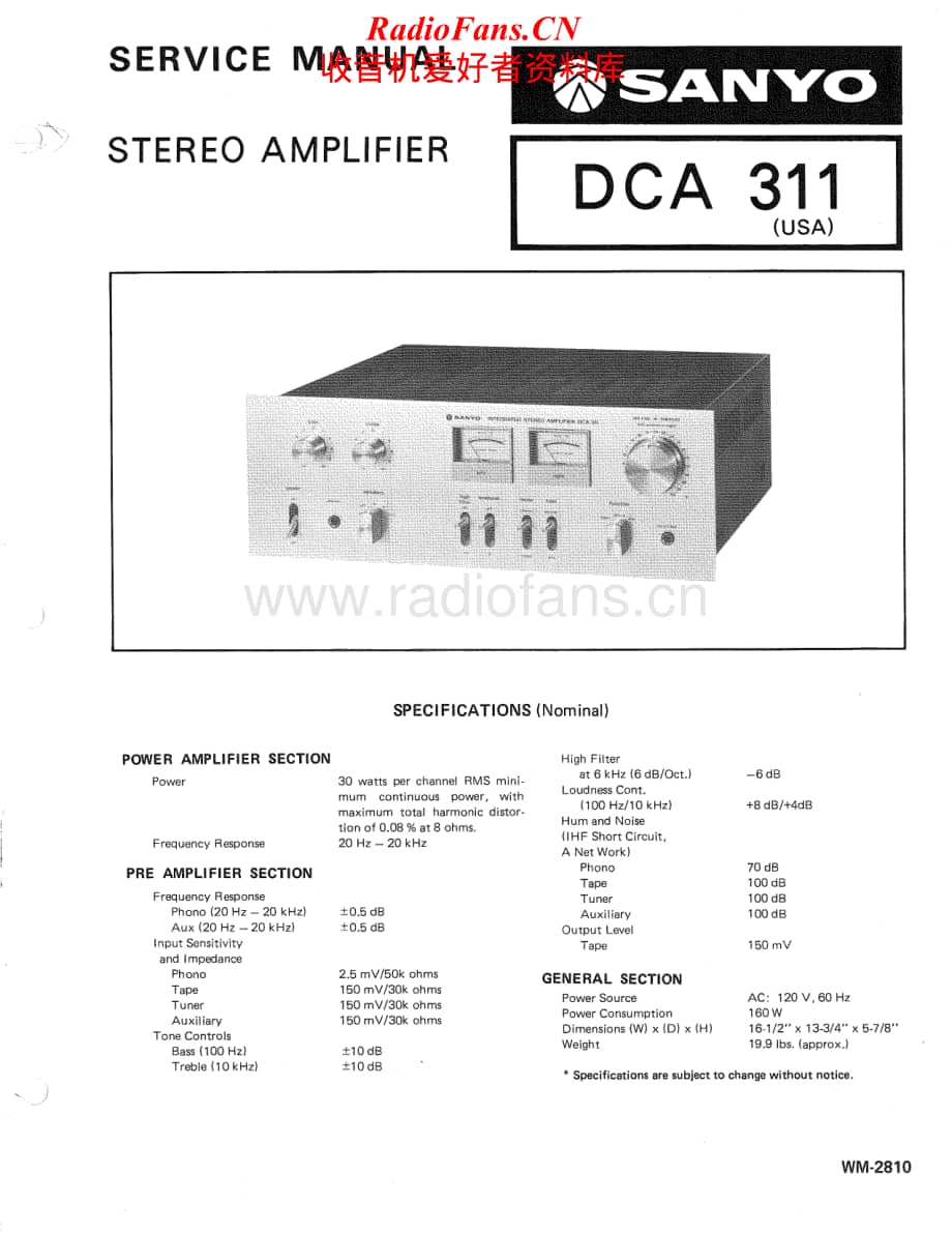 Sanyo-DCA-311-Service-Manual电路原理图.pdf_第1页