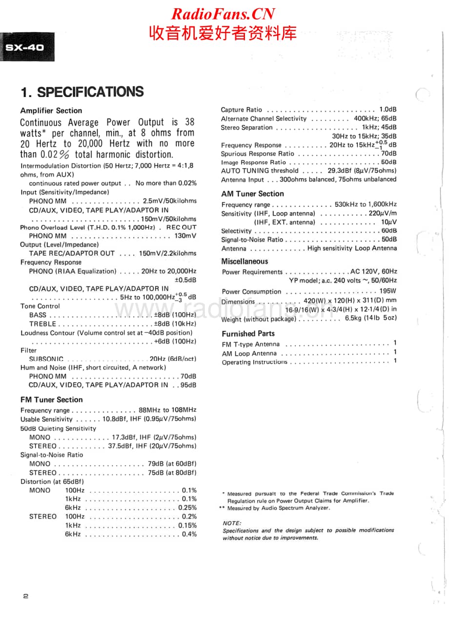 Pioneer-SX-40-Service-Manual电路原理图.pdf_第2页