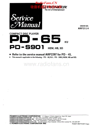 Pioneer-PD-65-Service-Manual电路原理图.pdf