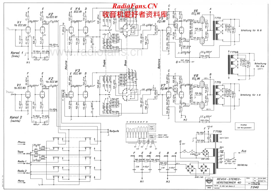 Revox-Model-40-1964-Schematic电路原理图.pdf_第1页