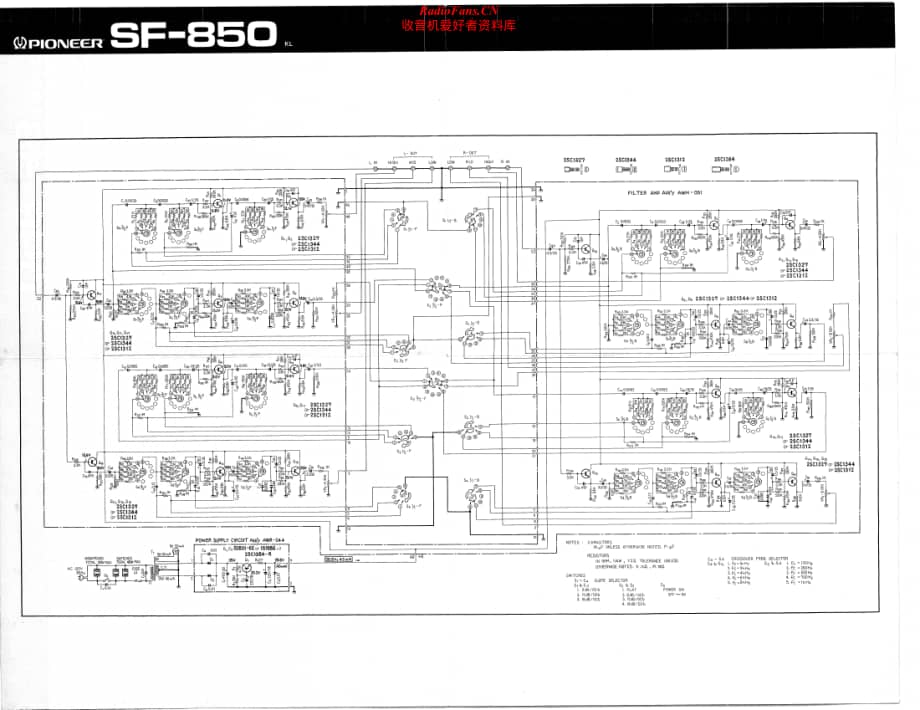 Pioneer-SF-850-Schematic电路原理图.pdf_第1页