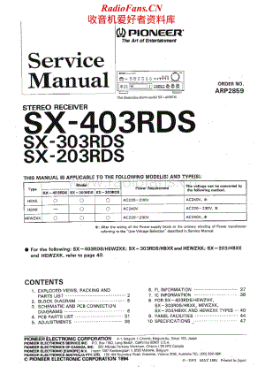 Pioneer-SX-403RDS-Service-Manual电路原理图.pdf