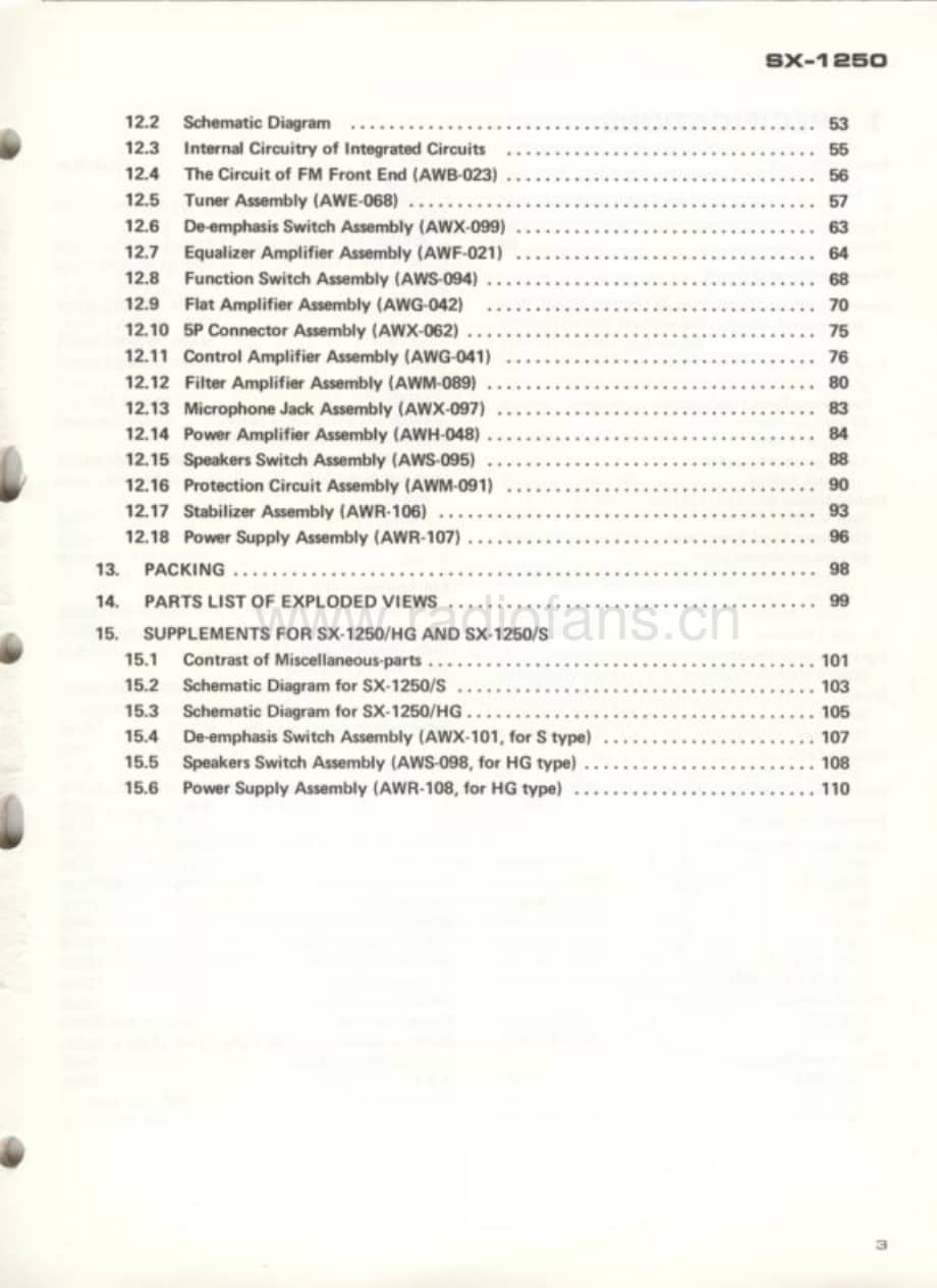 Pioneer-SX-1250-Service-Manual (1)电路原理图.pdf_第3页