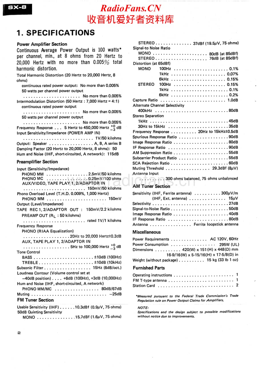 Pioneer-SX-8-Service-Manual电路原理图.pdf_第2页