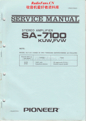 Pioneer-SA-7100-Service-Manual电路原理图.pdf