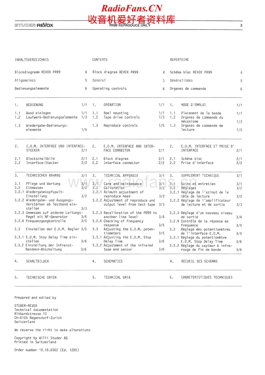 Revox-PR-99-Schematic电路原理图.pdf_第2页