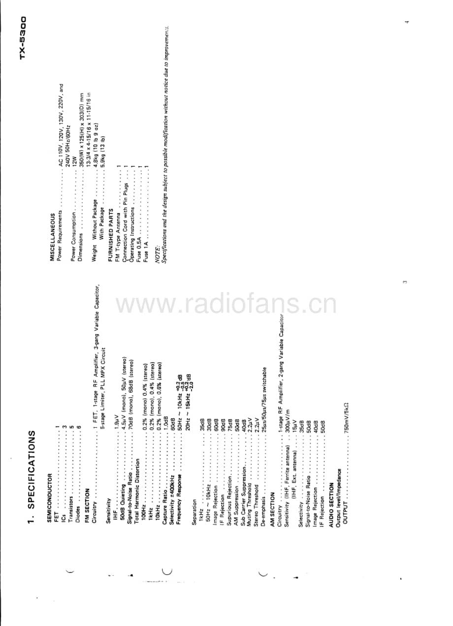 Pioneer-TX-5300-Service-Manual电路原理图.pdf_第3页