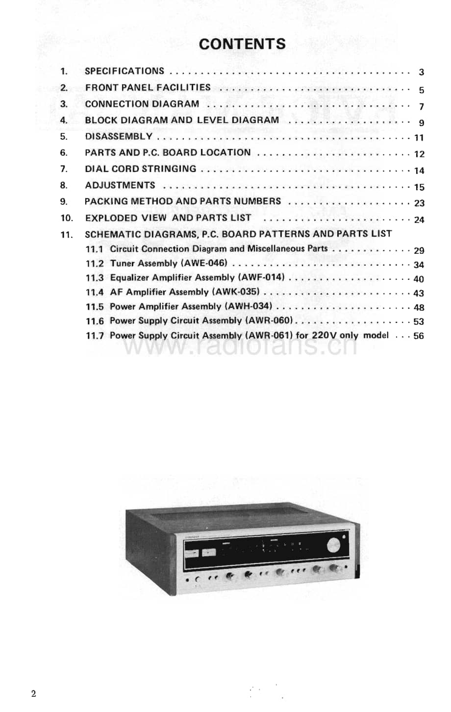 Pioneer-SX-636-Service-Manual电路原理图.pdf_第3页