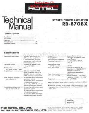 Rotel-RB-870BX-Service-Manual电路原理图.pdf