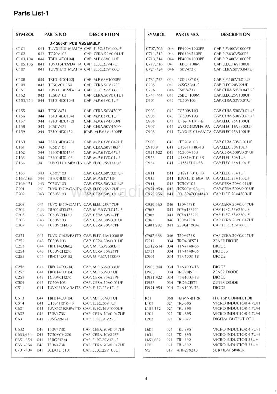 Rotel-RCD-951-Service-Manual电路原理图.pdf_第3页