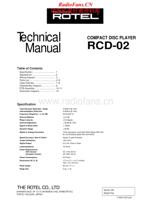 Rotel-RCD-02-Service-Manual电路原理图.pdf