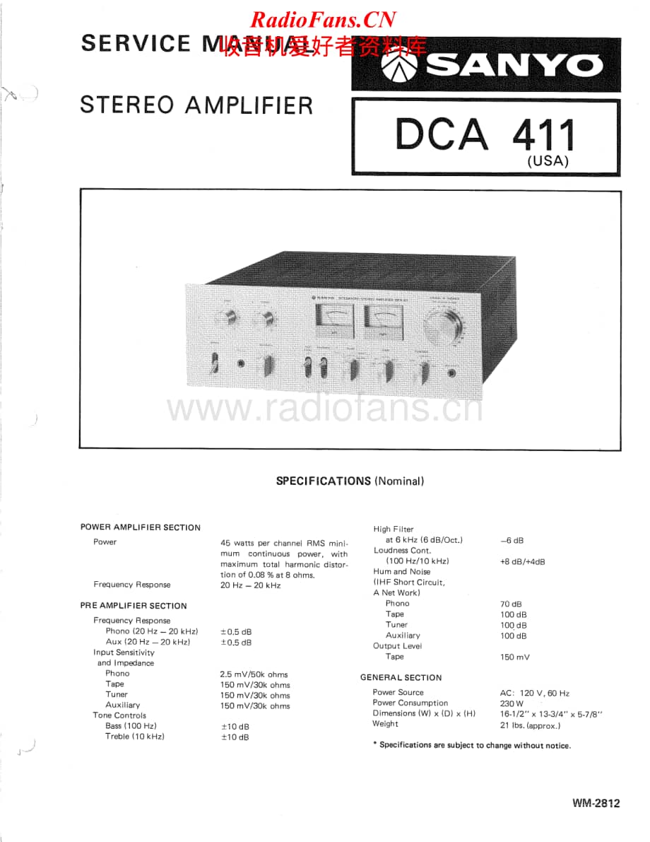 Sanyo-DCA-411-Service-Manual电路原理图.pdf_第1页