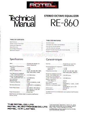 Rotel-RE-860-Service-Manual电路原理图.pdf