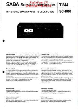 Saba-SC1010-Service-Manual电路原理图.pdf