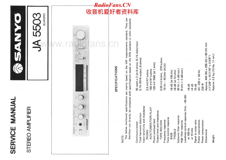 Sanyo-JA-5503-Service-Manual电路原理图.pdf_第1页