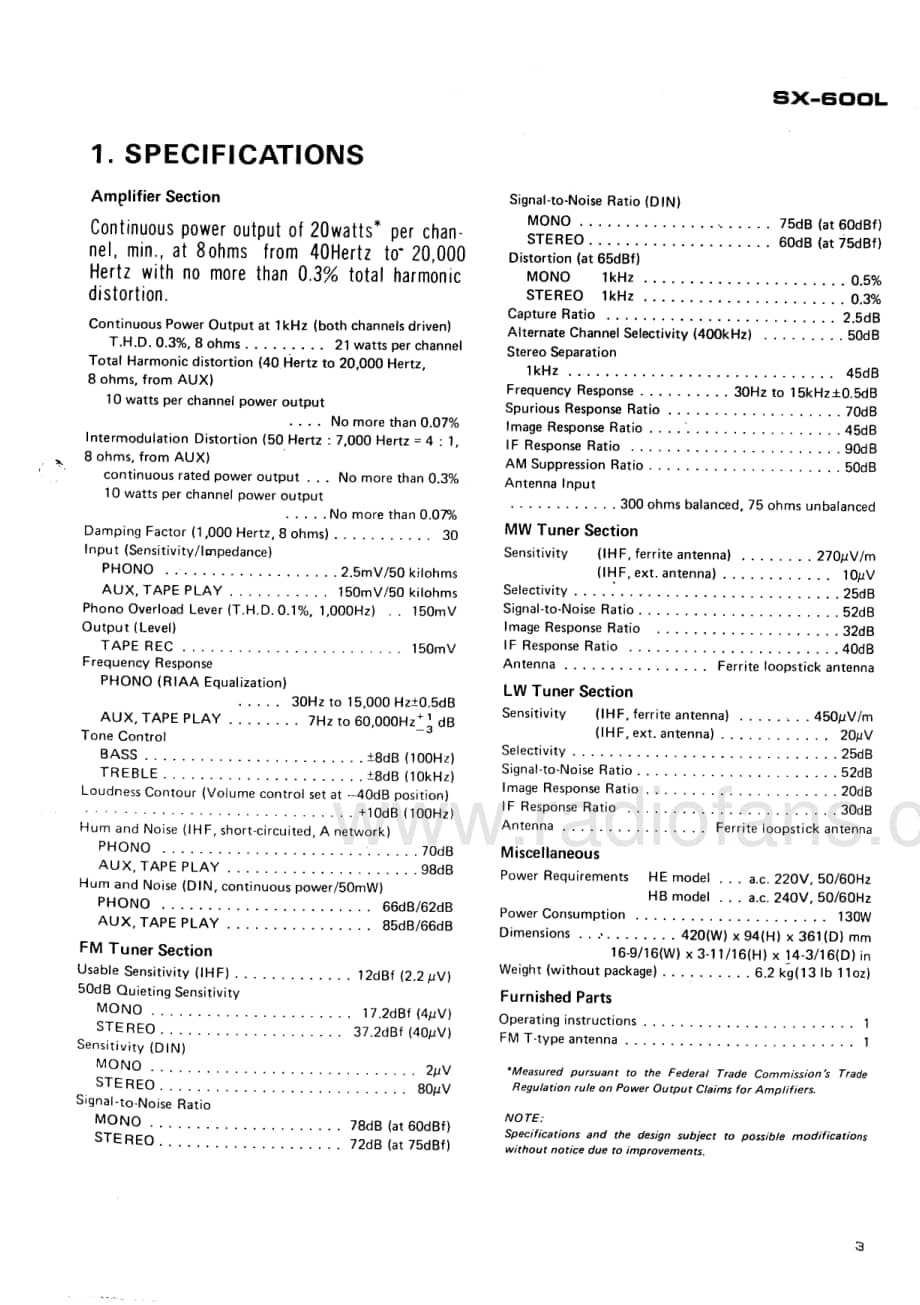 Pioneer-SX-600L-Service-Manual电路原理图.pdf_第3页