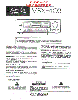 Pioneer-VSX-403-Service-Manual电路原理图.pdf