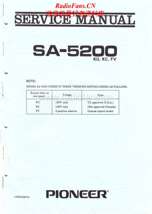 Pioneer-SA-5200-Service-Manual电路原理图.pdf