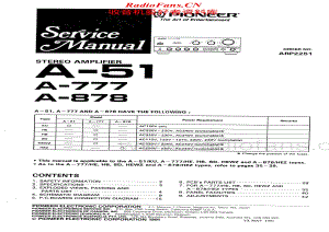 Pioneer-A51-A777-A878-Service-Manual电路原理图.pdf