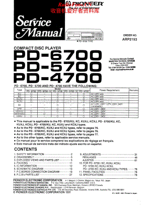 Pioneer-PD-6700-Service-Manual电路原理图.pdf