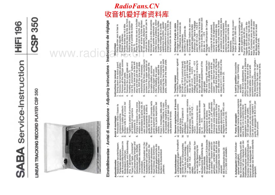 Saba-CSP-350-Service-Manual电路原理图.pdf_第1页