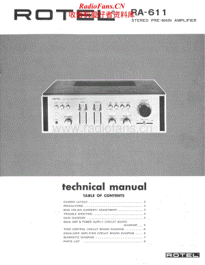 Rotel-RA-611-Service-Manual电路原理图.pdf