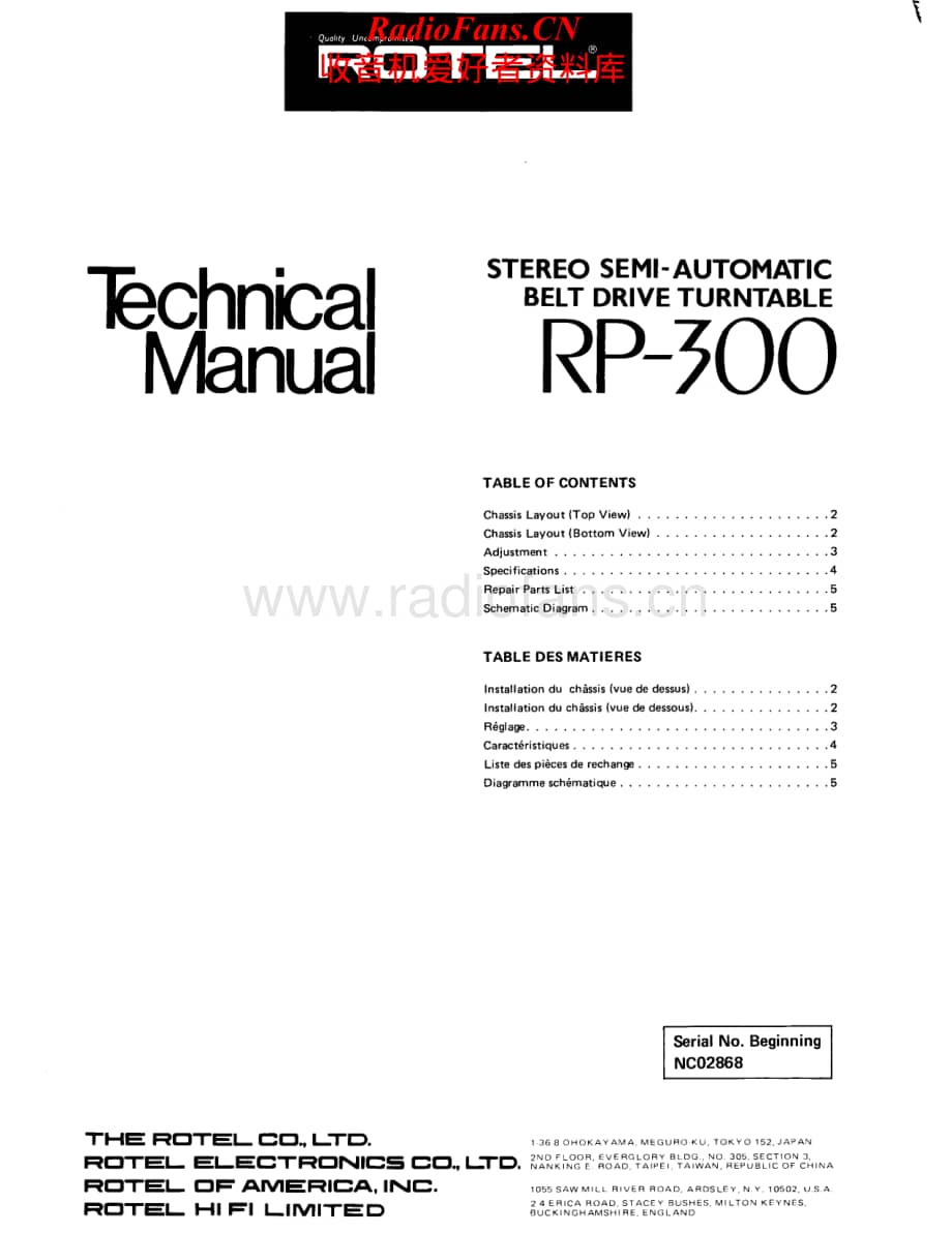 Rotel-RP-300-Service-Manual电路原理图.pdf_第1页