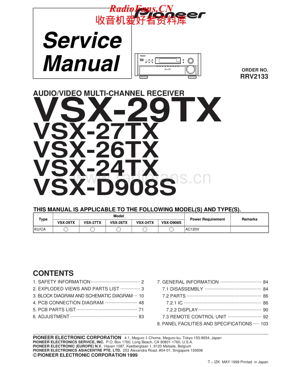 Pioneer-VSX-27TX-Service-Manual电路原理图.pdf_第1页