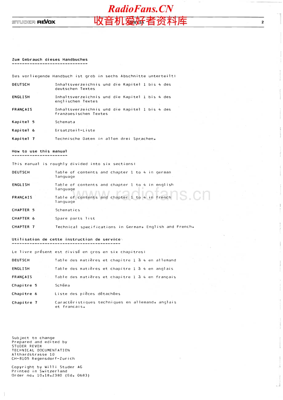 Revox-B-261-Service-Manual电路原理图.pdf_第2页