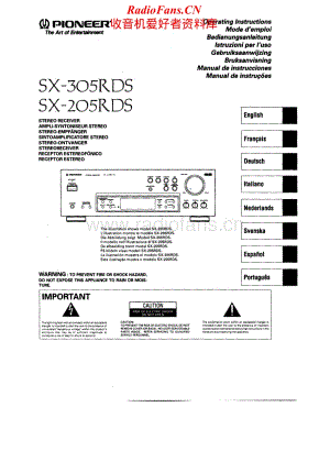 Pioneer-SX-305RDS-Service-Manual电路原理图.pdf