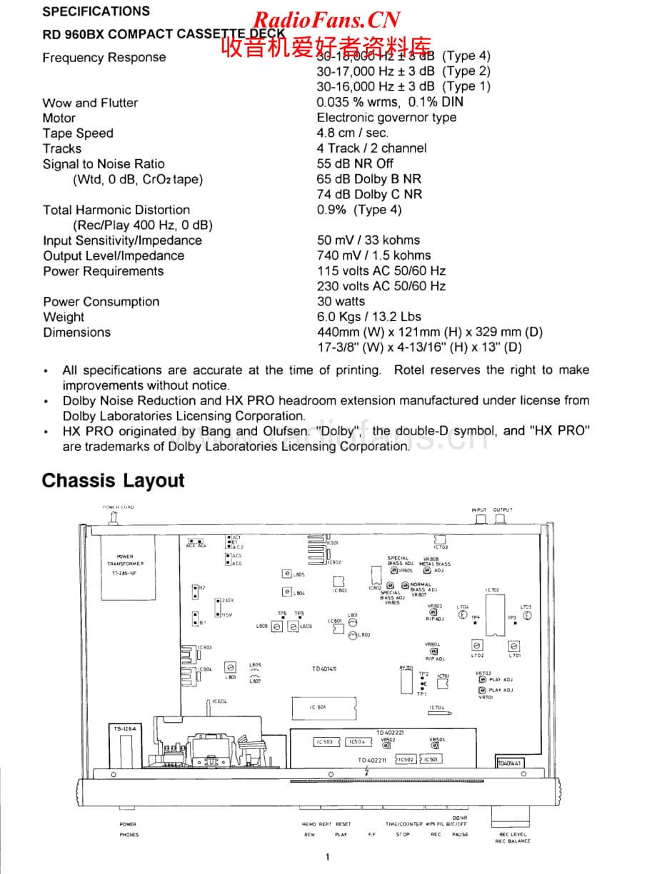 Rotel-RD-960BX-Service-Manual电路原理图.pdf_第2页