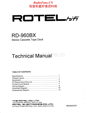 Rotel-RD-960BX-Service-Manual电路原理图.pdf
