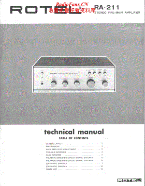 Rotel-RA-211-Service-Manual电路原理图.pdf