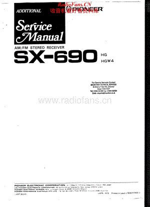 Pioneer-SX-690-Service-Manual电路原理图.pdf