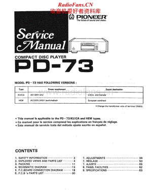 Pioneer-PD-73-Service-Manual电路原理图.pdf