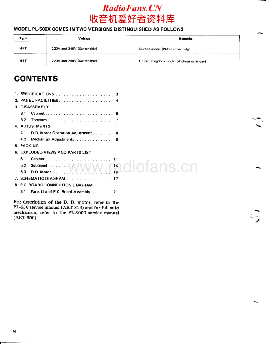 Pioneer-PL-500X-Service-Manual电路原理图.pdf_第2页