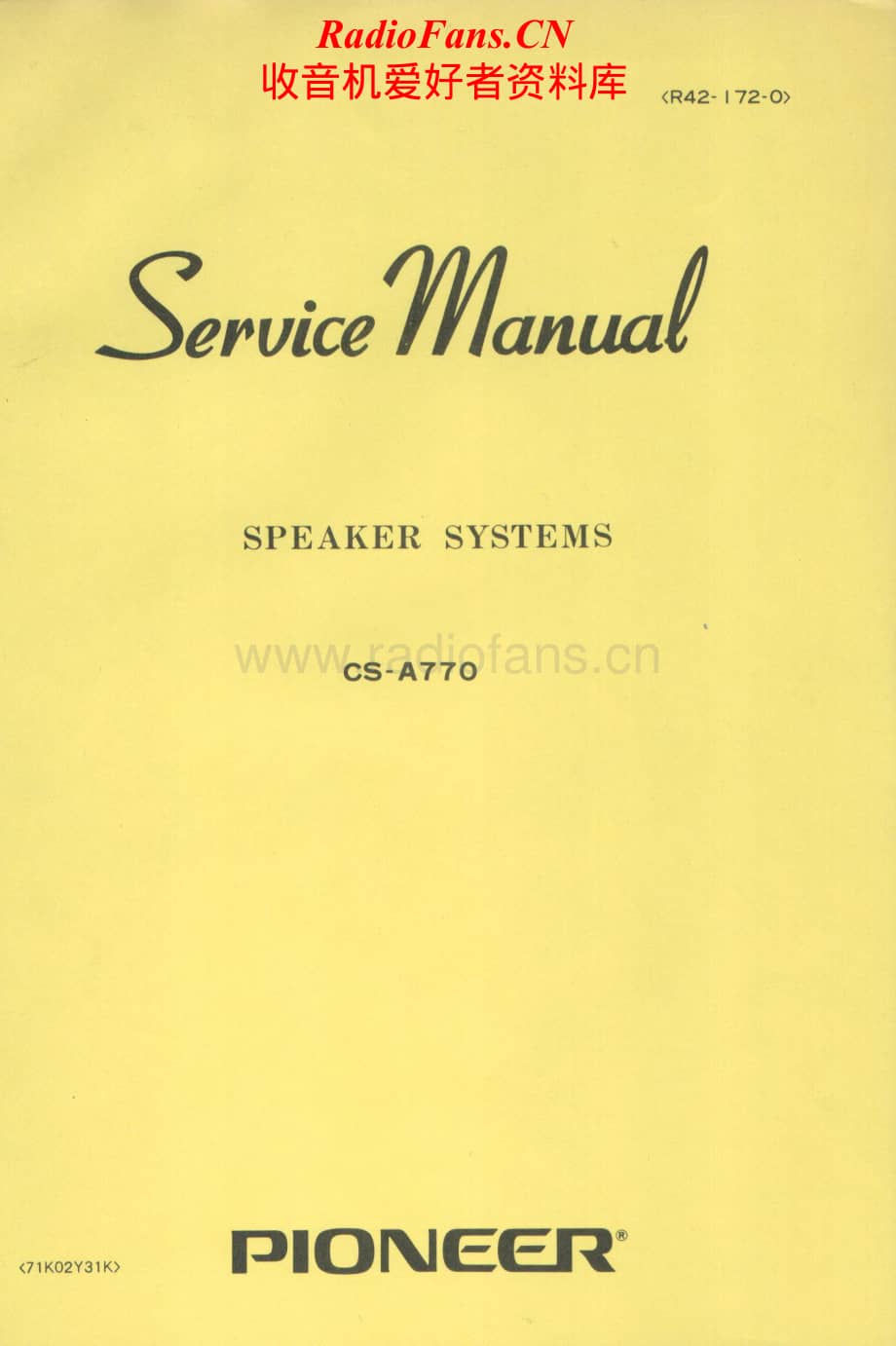 Pioneer-CSA-770-Service-Manual电路原理图.pdf_第1页