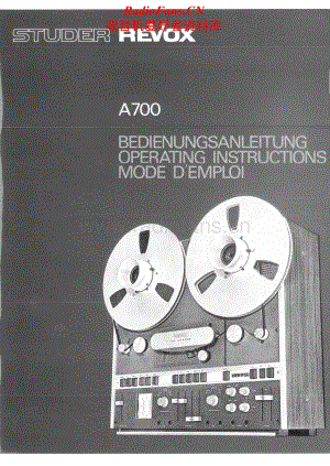 Revox-A-700-Service-Manual-2电路原理图.pdf