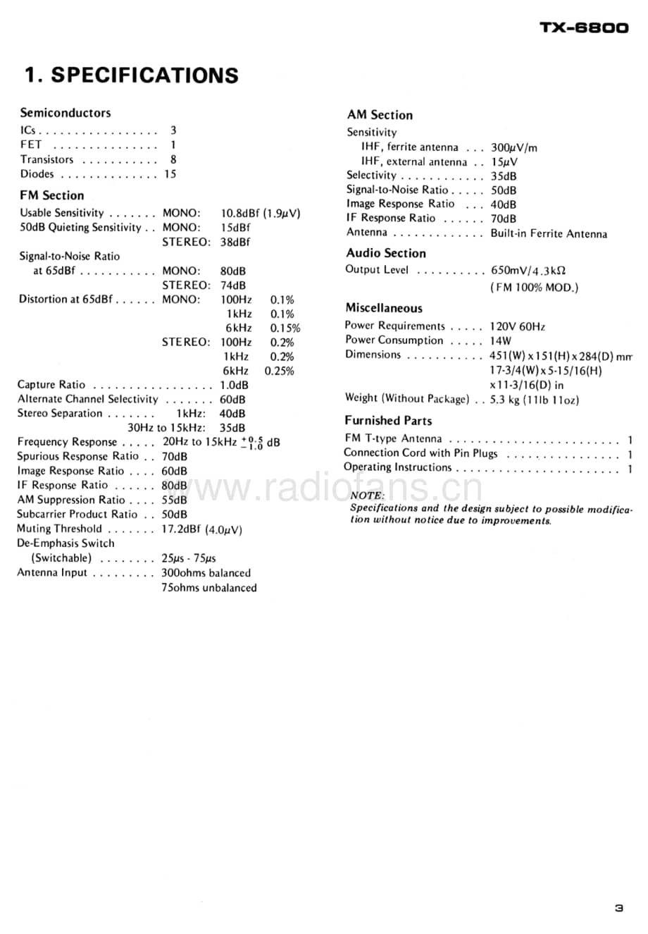 Pioneer-TX-6800-Service-Manual电路原理图.pdf_第3页