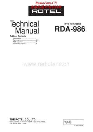 Rotel-RDA-986-Service-Manual电路原理图.pdf