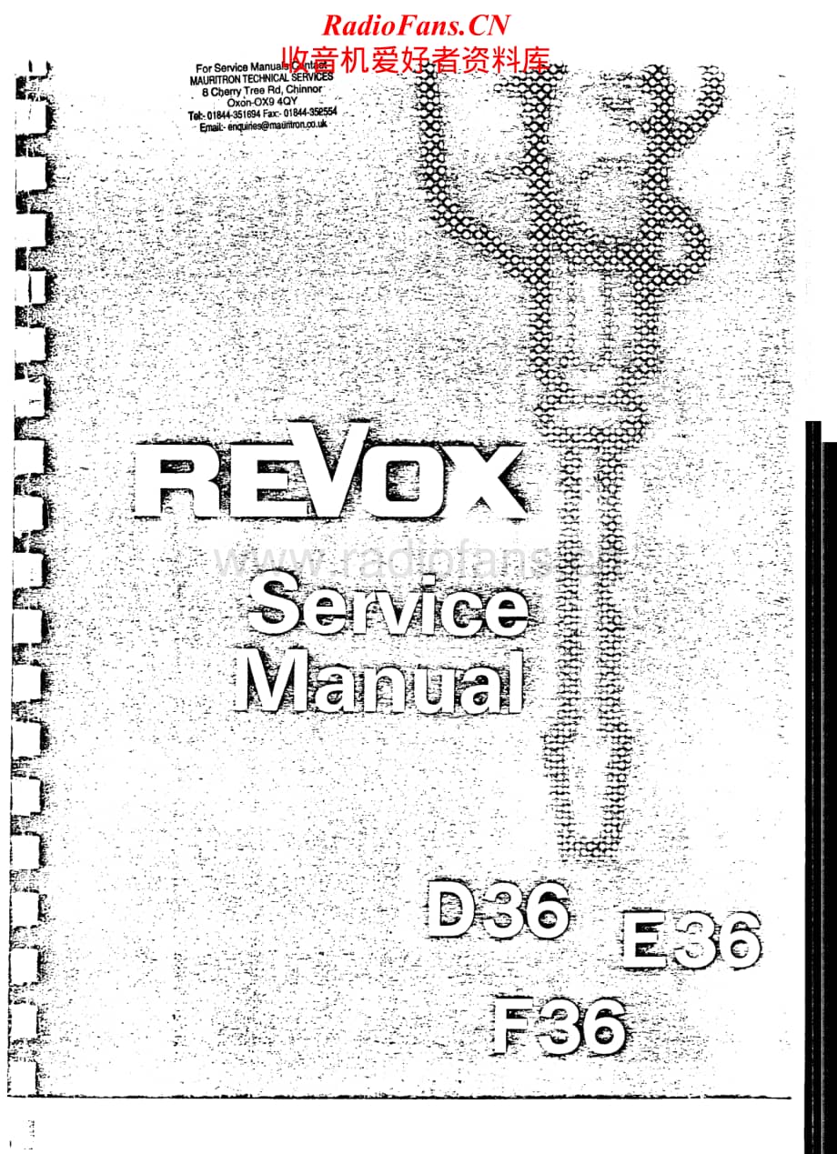 Revox-E-36-Service-Manual电路原理图.pdf_第1页