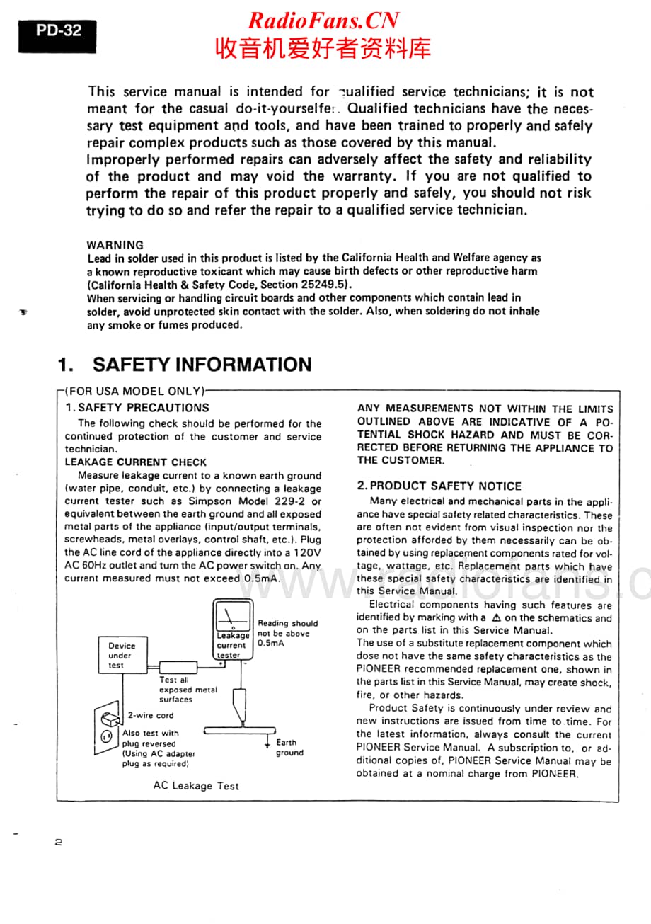 Pioneer-PD-32-Service-Manual电路原理图.pdf_第2页