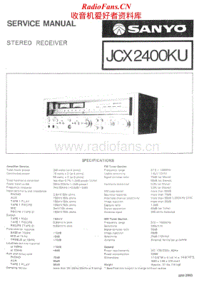 Sanyo-JCX-2400KU-Service-Manual电路原理图.pdf