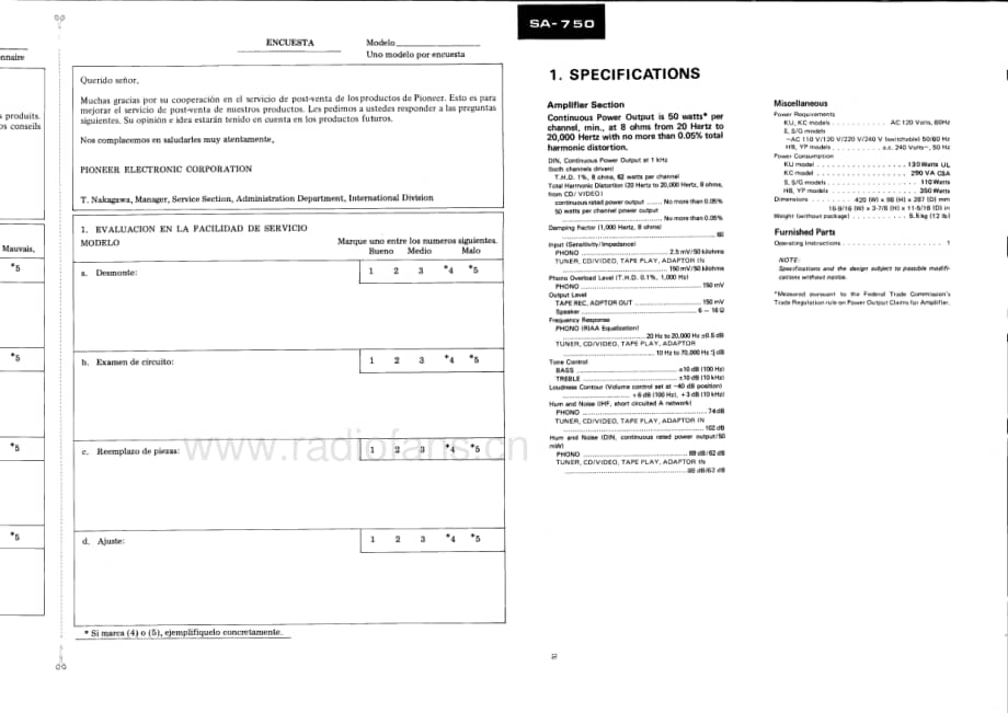 Pioneer-SA-750-Service-Manual电路原理图.pdf_第3页