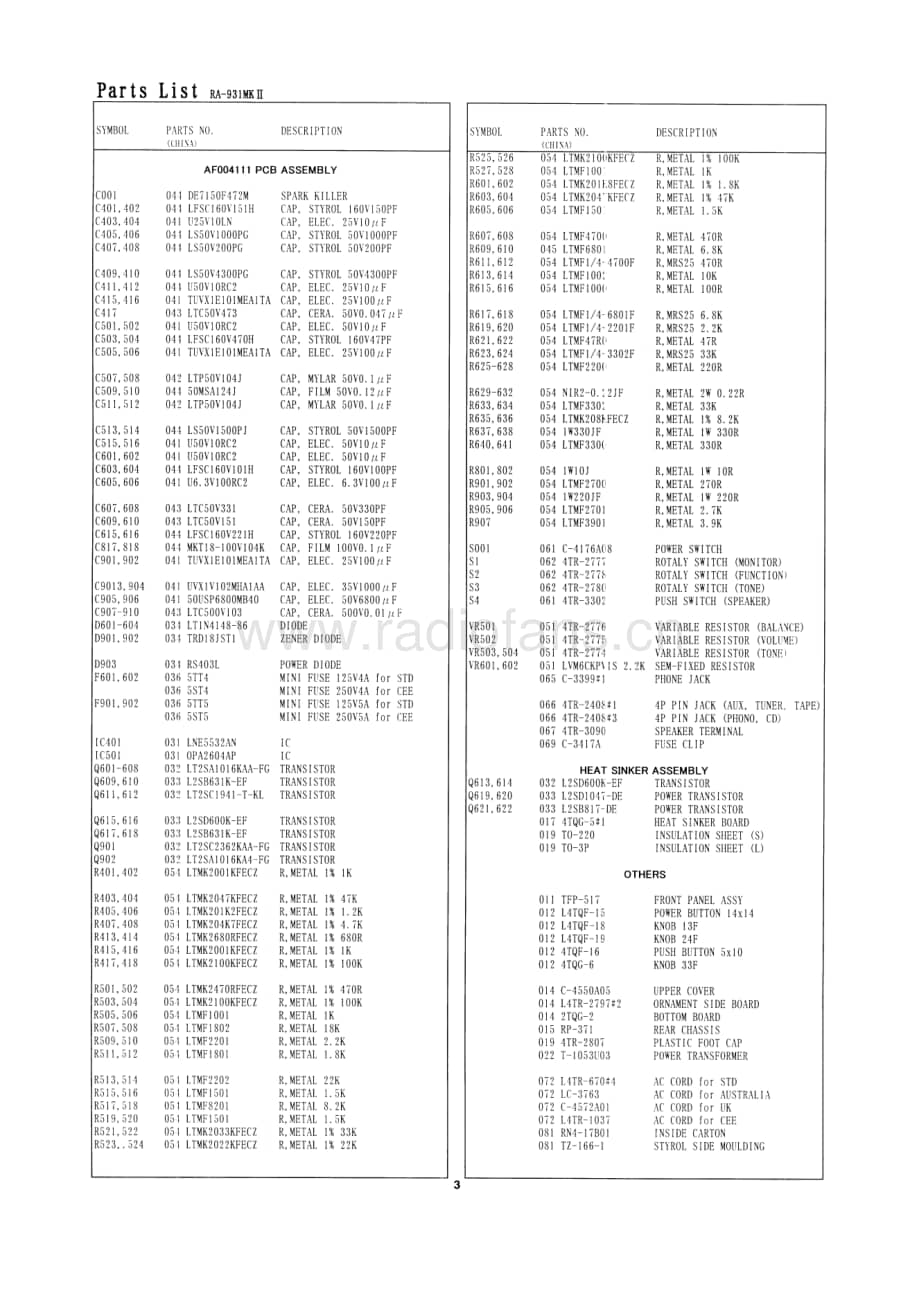 Rotel-RA-931-Mk2-Service-Manual电路原理图.pdf_第3页